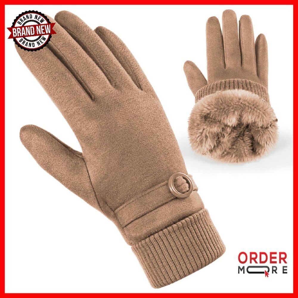 Women's Fleece Lined Touchscreen Winter Gloves Thermal Cold Weather